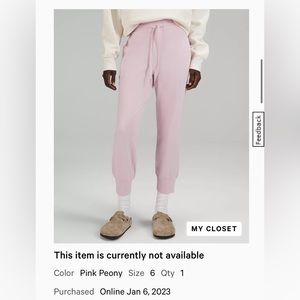 Lululemon Ready to Rulu High-Rise Cropped Jogger